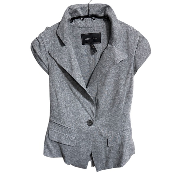 BCBGMaxAzria Tops - BCBGMaxAzria Heather Gray Blouse